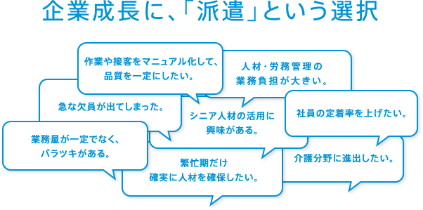 企業成長に、「派遣」という選択